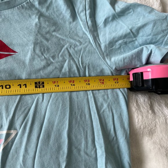 kate spade cocktail hour tshirt top dusty blue sky size xs like new no tags - Picture 5 of 9